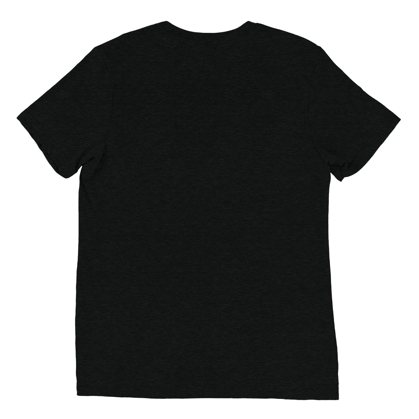 The back view of a women's festival graphic t-shirt in black from Wizard Prints Shop