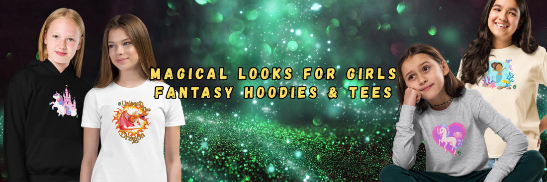Magical looks for Girls: Fantasy T-shirts, Hoodies and Long-Sleeve Tees