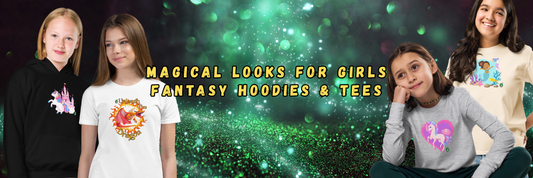 Magical looks for Girls: Fantasy T-shirts, Hoodies and Long-Sleeve Tees