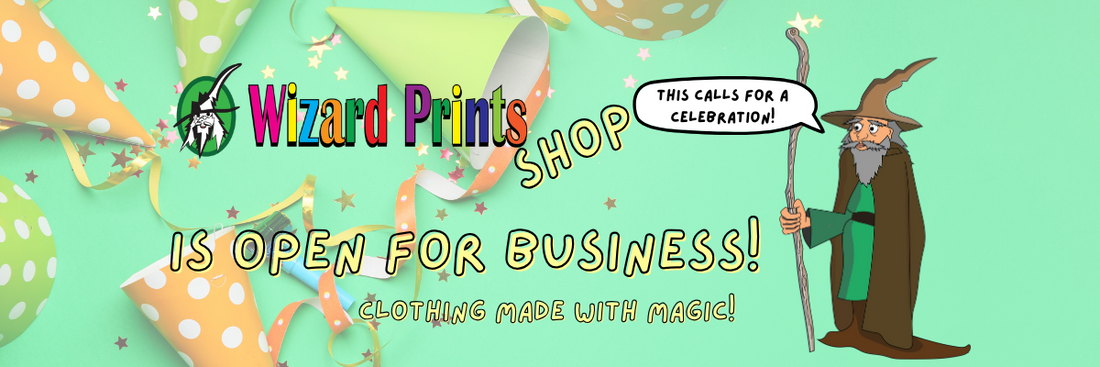 Wizard Prints is Open for Business! Shopping for Hoodies and T-shirts for the Whole Family