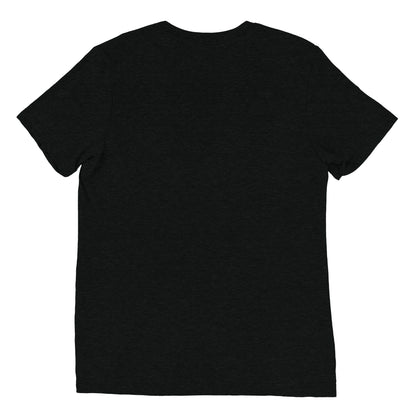 The back view of a women's festival graphic t-shirt in black from Wizard Prints Shop