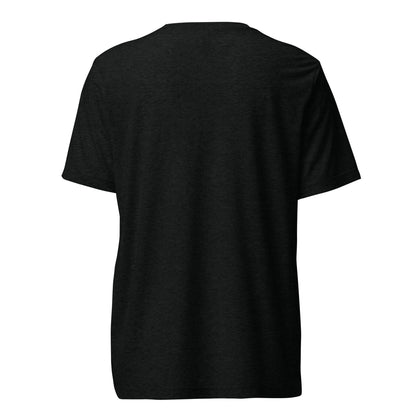 Back view of a women's black t-shirt by Wizard Prints Shop