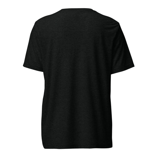 Back view of a women's black t-shirt by Wizard Prints Shop