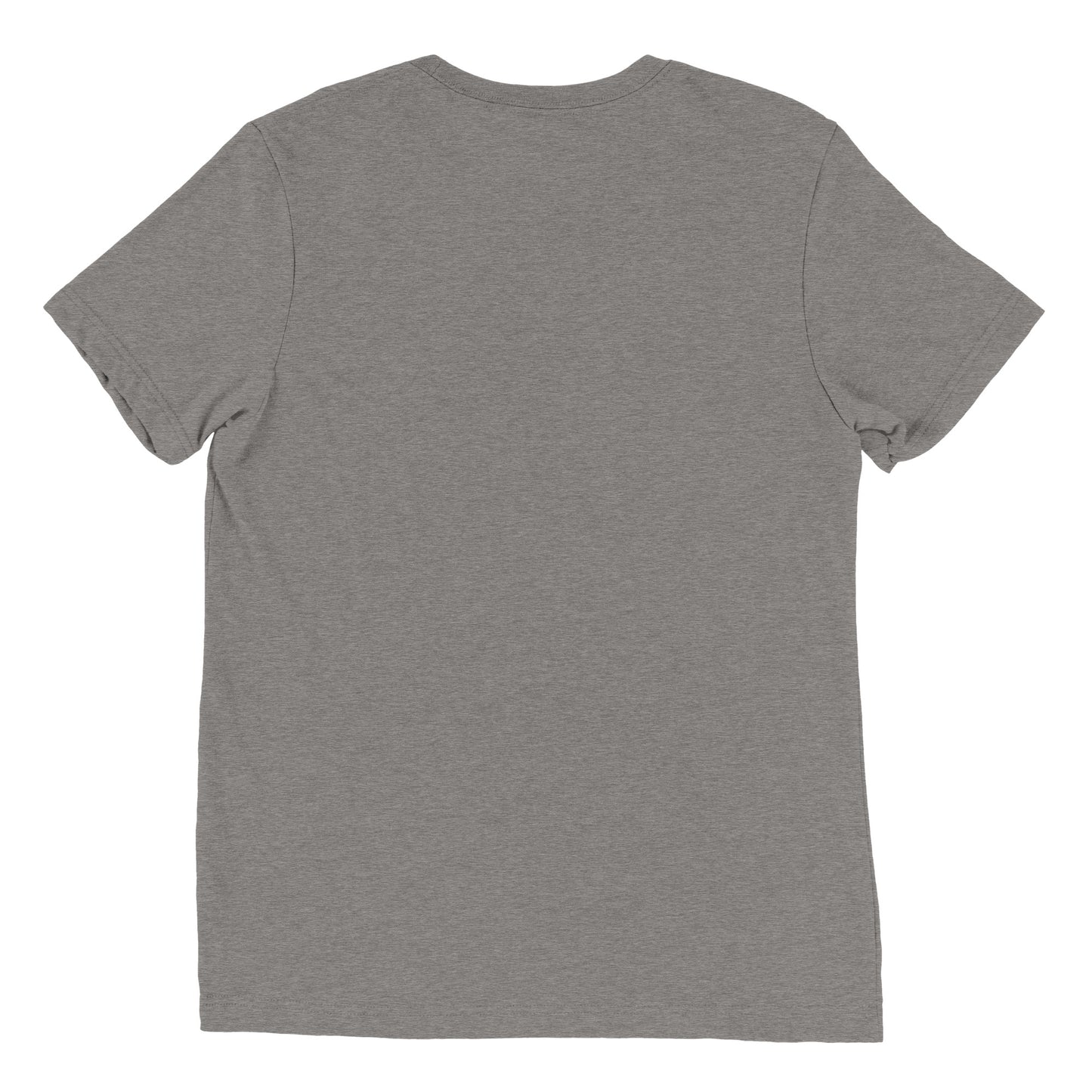 The back view of a women's festival graphic t-shirt in grey from Wizard Prints Shop