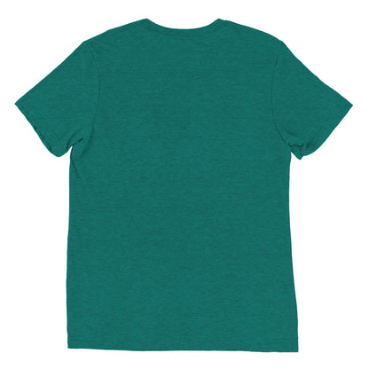 A Wizard Prints women's graphic rebel t-shirt in green - back view