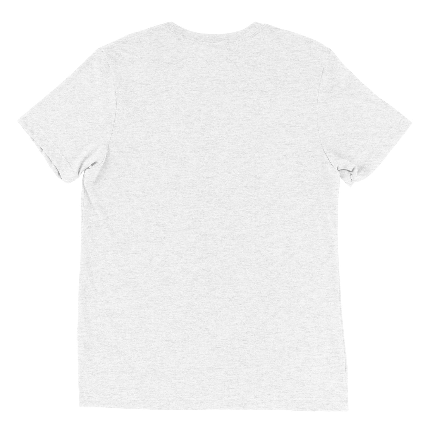 The back view of a Wizard Prints women's graphic rebel t-shirt in white
