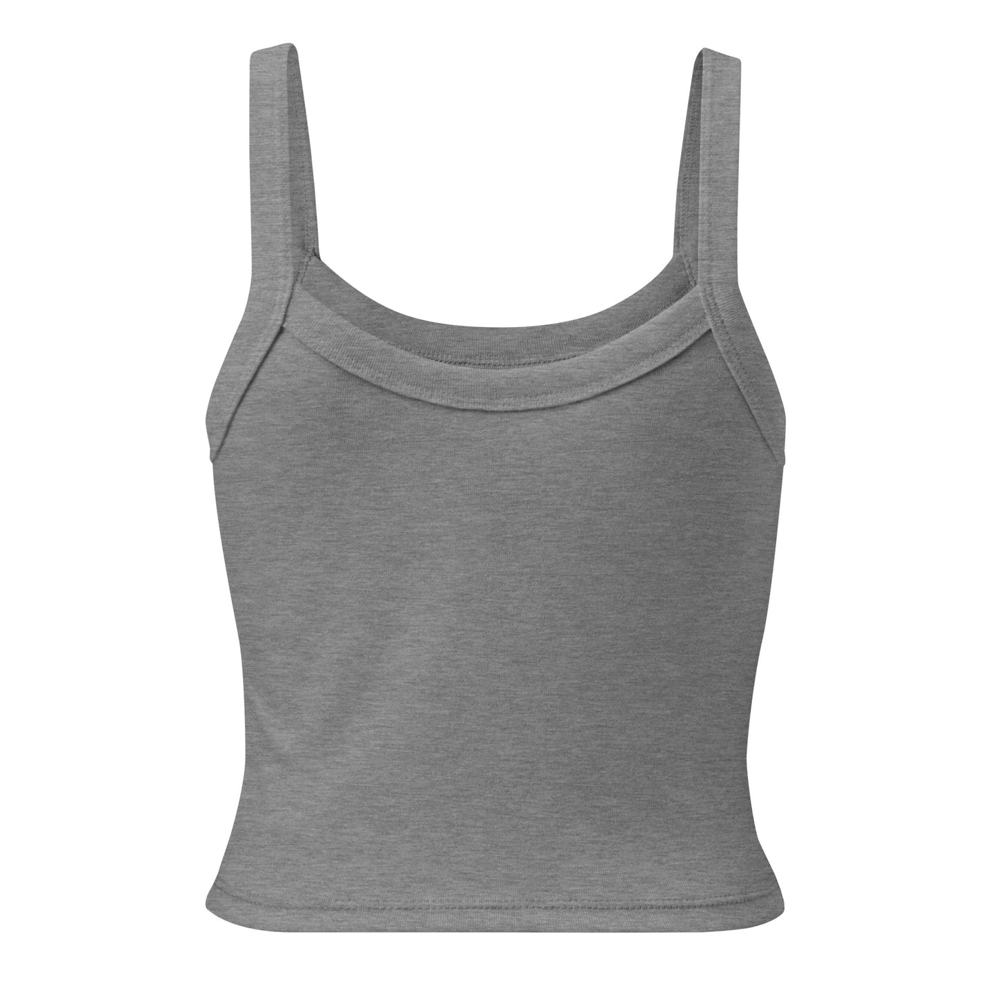Back view of a women's grey tank top. Design by Wizard Prints.