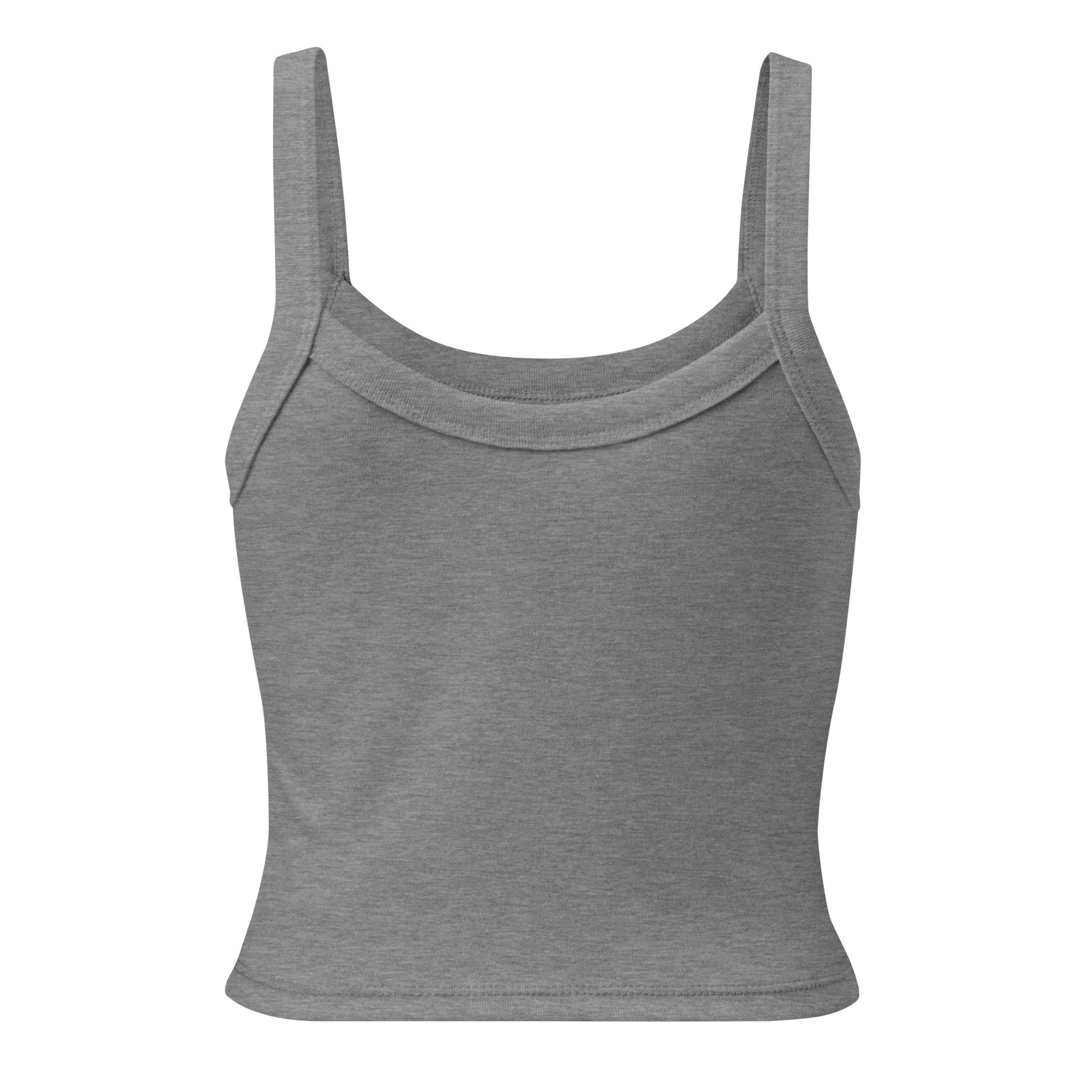 Back view of a women's grey tank top. Design by Wizard Prints.