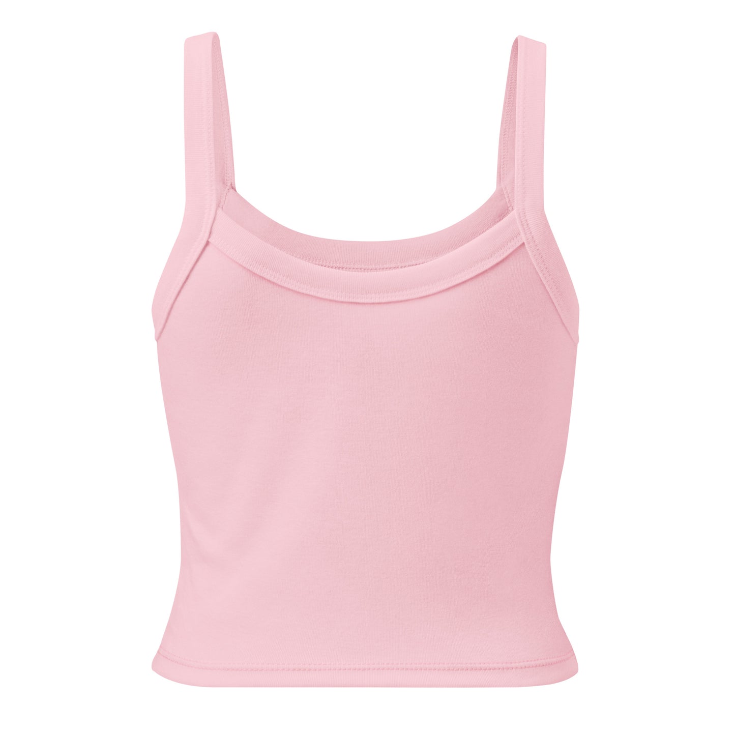 Back view of a women's pink tank top by Wizard Prints Shop